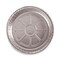 Boardwalk 48 oz. 9 in. Diameter x 1.66 in. Round Aluminum To-Go Containers - Silver (500/Carton)